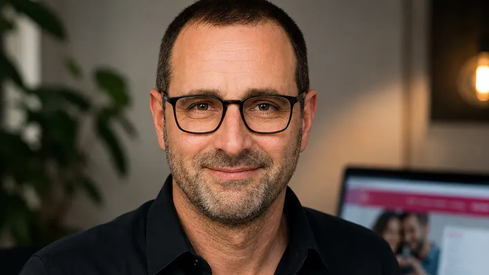 Datingexperte Christian M. Haas lächelt in die Kamera