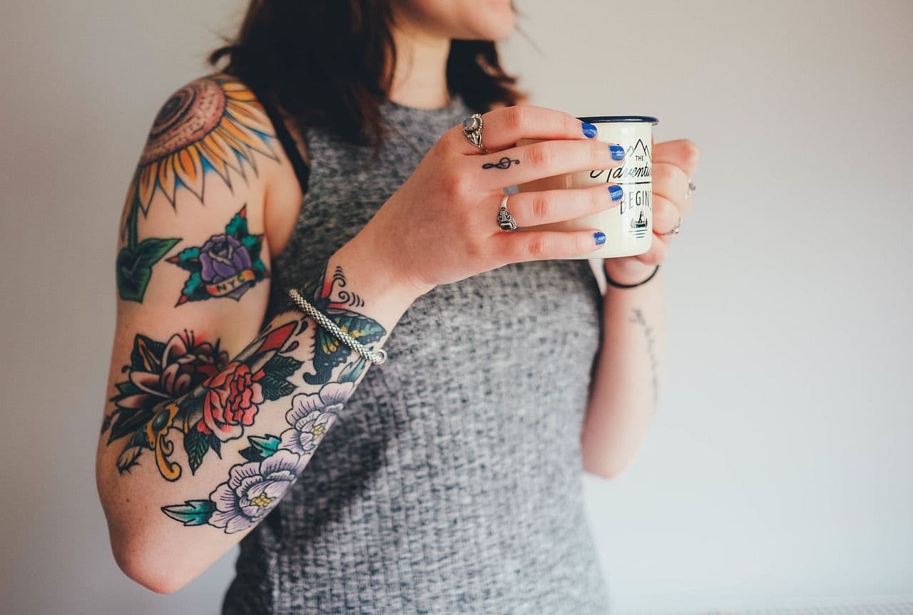 Blumen Tattoo